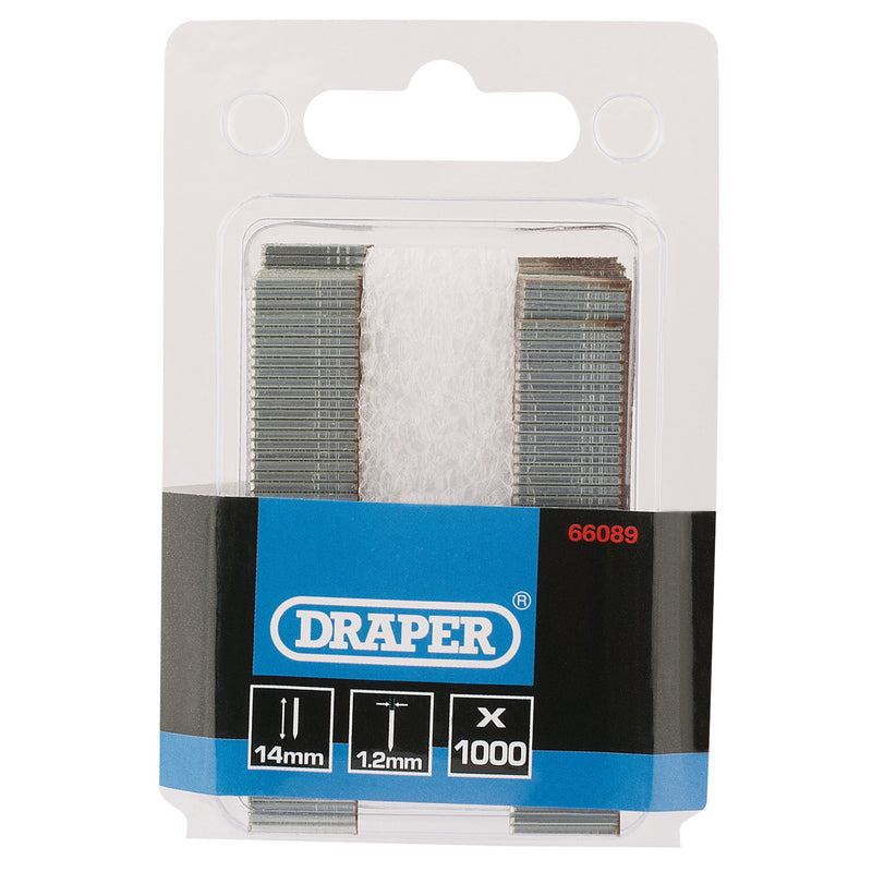 Draper 66089 I' Nails, 14mm (Pack of 1000)