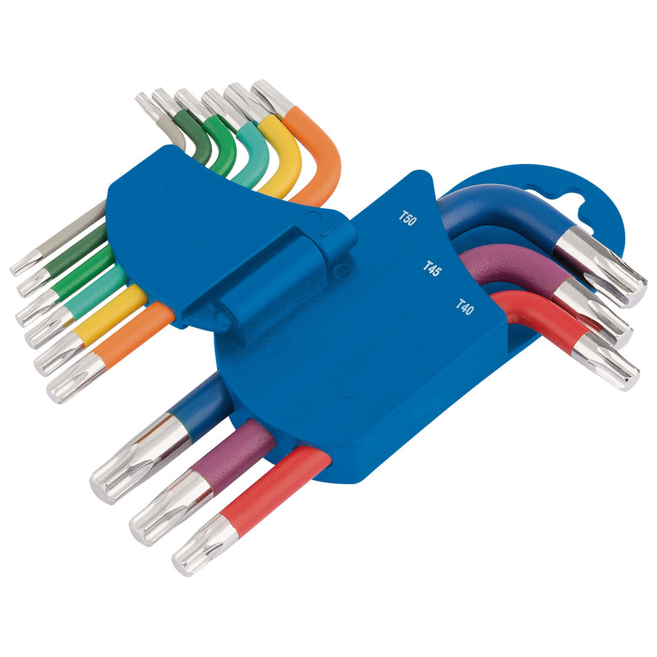 Draper 66135 Draper Metric Coloured Short Arm TX-STAR® Key Set (9 Piece)