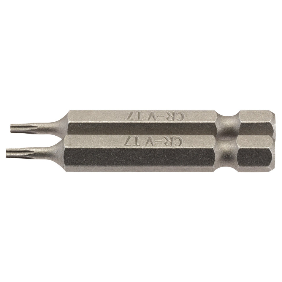 Draper 66483 Draper TX-STAR® Insert Bit, 1/4" Hex, 50mm Long, T7 (Pack of 2)