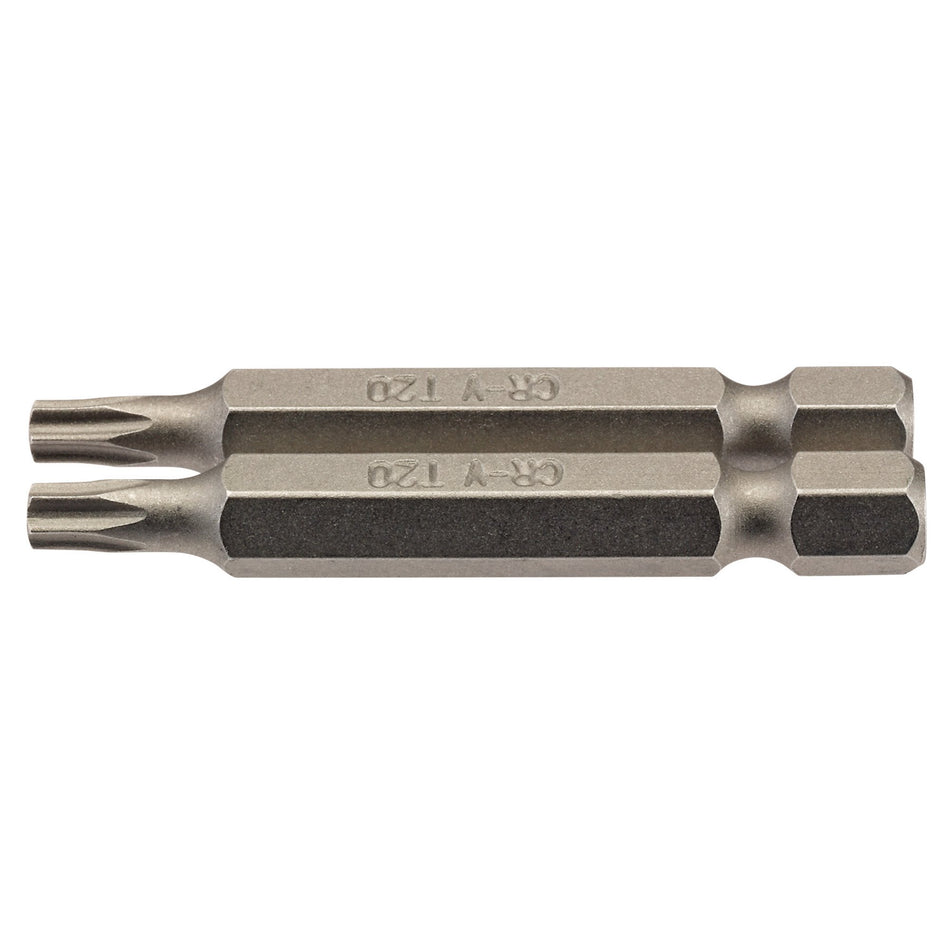 Draper 66488 Draper TX-STAR® Insert Bit, 1/4" Hex, 50mm Long, T20 (Pack of 2)