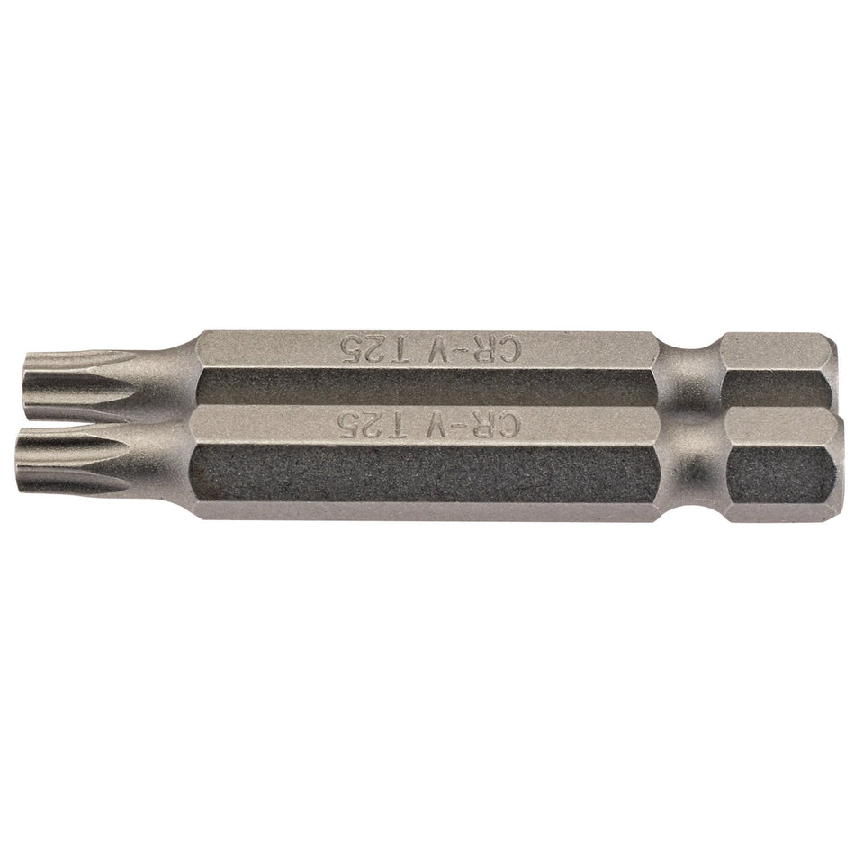Draper 66489 Draper TX-STAR® Insert Bit, 1/4" Hex, 50mm Long, T25 (Pack of 2)