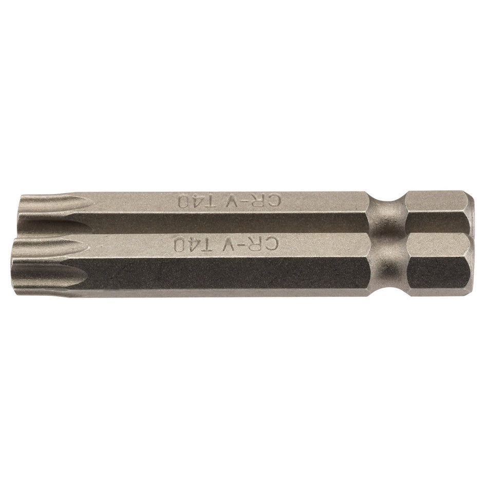 Draper 66624 Draper TX-STAR® Insert Bit, 1/4" Hex, 50mm Long, T40 (Pack of 2)