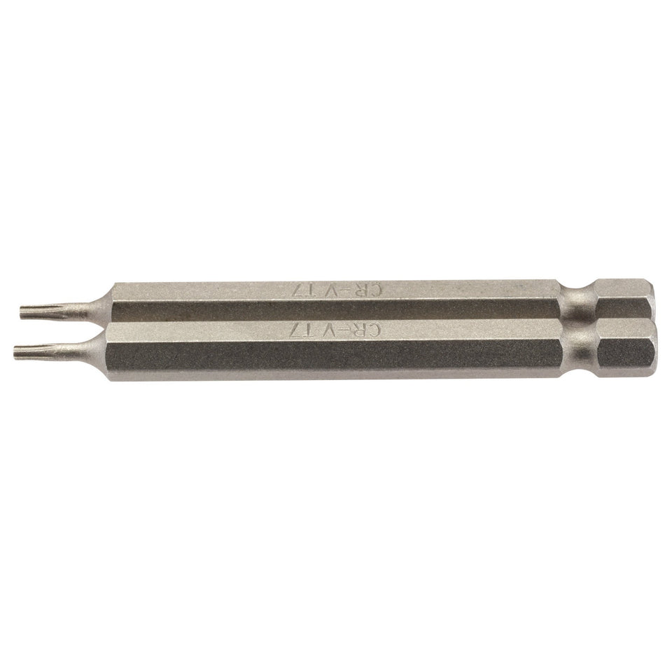 Draper 66829 Draper TX-STAR® Insert Bit, 1/4" Hex, 75mm Long, T7 (Pack of 2)