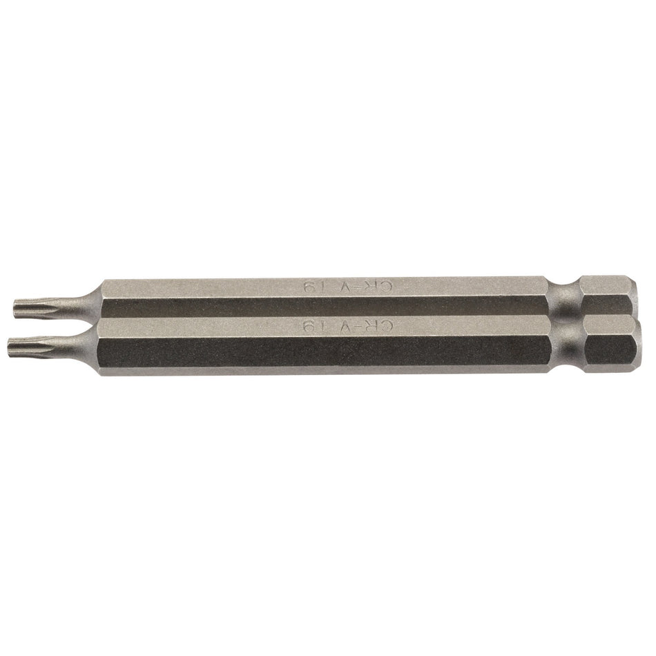 Draper 66843 Draper TX-STAR® Insert Bit, 1/4" Hex, 75mm Long, T9 (Pack of 2)