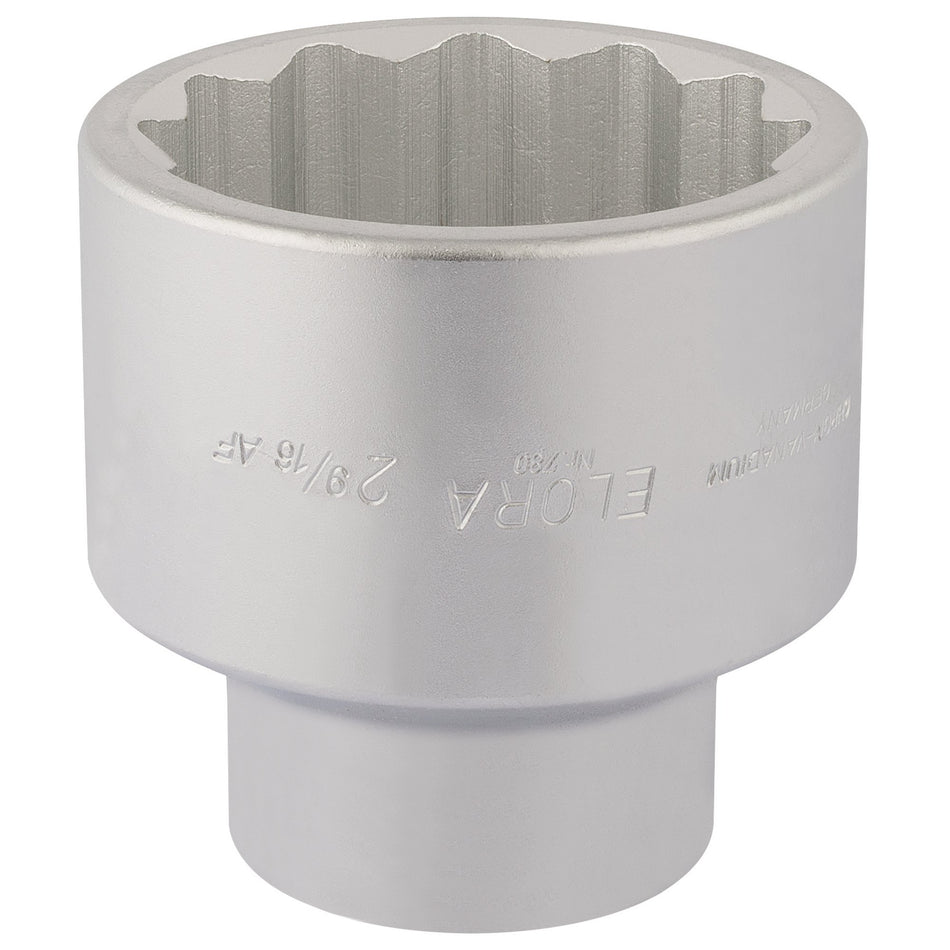Draper 67385 Elora Bi-Hexagon Socket, 1" Sq. Dr., 2.9/16"