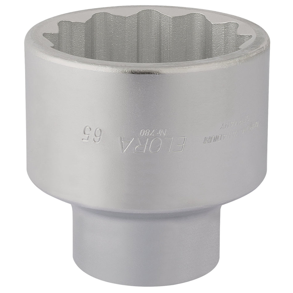 Draper 67434 Elora Bi-Hexagon Socket, 1" Sq. Dr., 65mm
