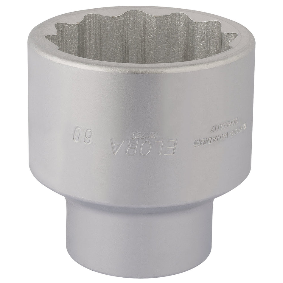 Draper 67442 Elora Bi-Hexagon Socket, 1" Sq. Dr., 60mm