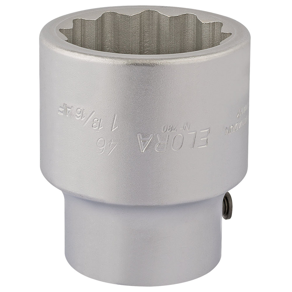 Draper 67476 Elora Bi-Hexagon Socket, 1" Sq. Dr., 46mm