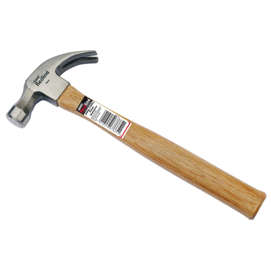 Draper 67665 Claw Hammer with Hardwood Shaft, 450g