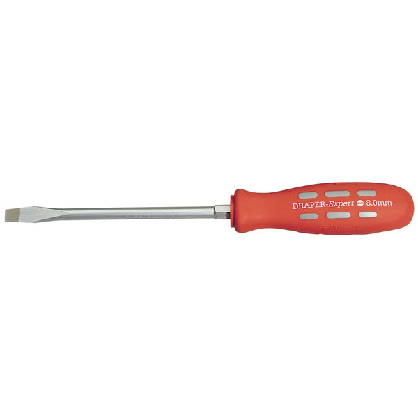 Draper 67846 Plain Slot Flared Tip Mechanic's Screwdriver, 150 x 8mm (Sold Loose)