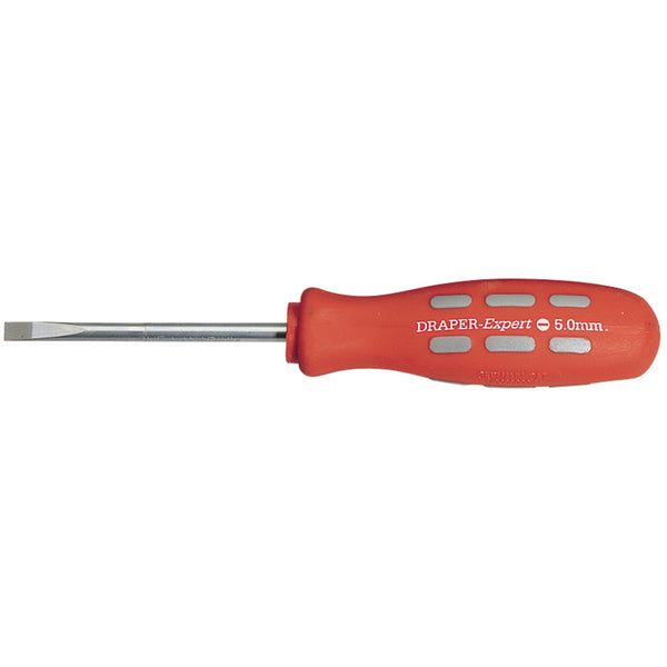 Draper 67852 Plain Slot Parallel Tip Mechanic's Screwdriver, 75 x 5.0mm (Sold Loose)
