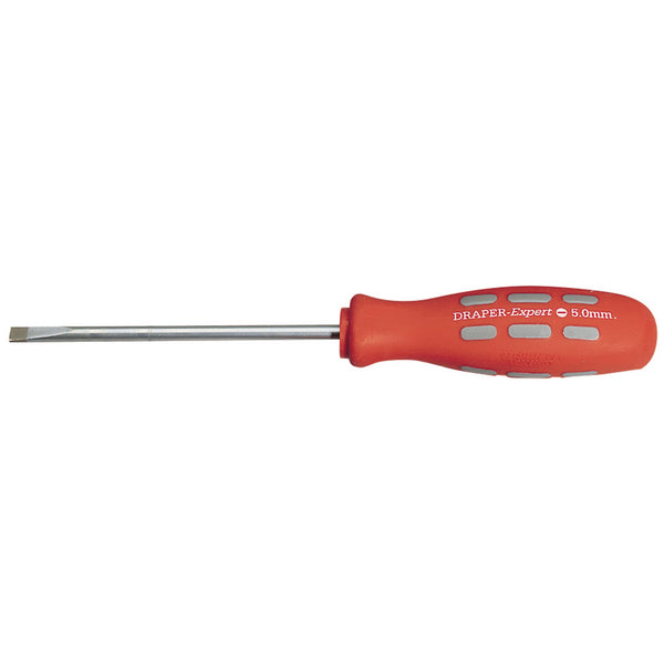 Draper 67853 Plain Slot Parallel Tip Mechanic's Screwdriver, 100 x 5.0mm (Sold Loose)