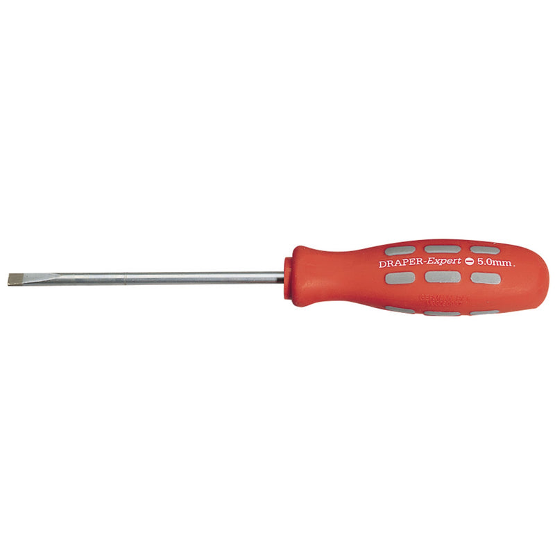 Draper 67853 Plain Slot Parallel Tip Mechanic's Screwdriver, 100 x 5.0mm (Sold Loose)