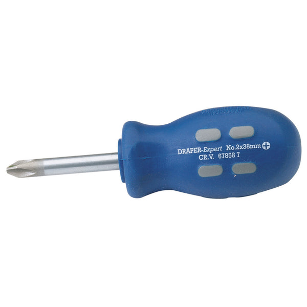Draper 67858 Cross Slot Mechanic's Screwdriver, 38mm, No.2 (Sold Loose)