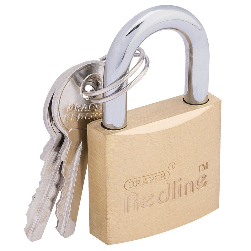 Draper 68021 Brass Cylinder Padlock, 30mm