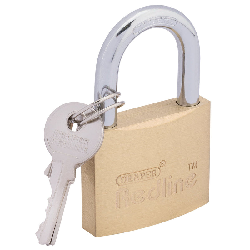 Draper 68022 Brass Cylinder Padlock, 40mm