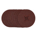 Draper 68628 Fibre Sanding Discs, 125mm, 36 Grit, (Pack of 10)