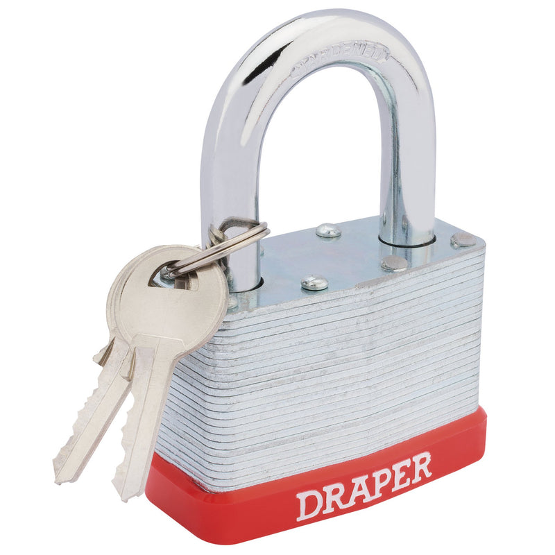 Draper 68807 Laminated Steel Padlock, 65mm