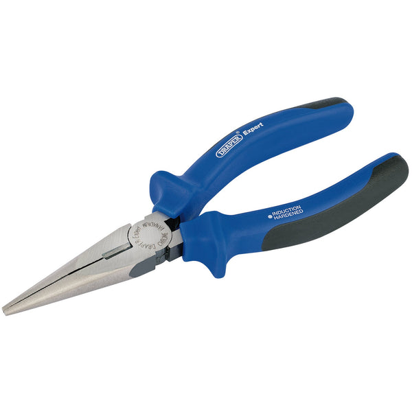 Draper 68887 Heavy Duty Soft Grip Long Nose Pliers, 160mm