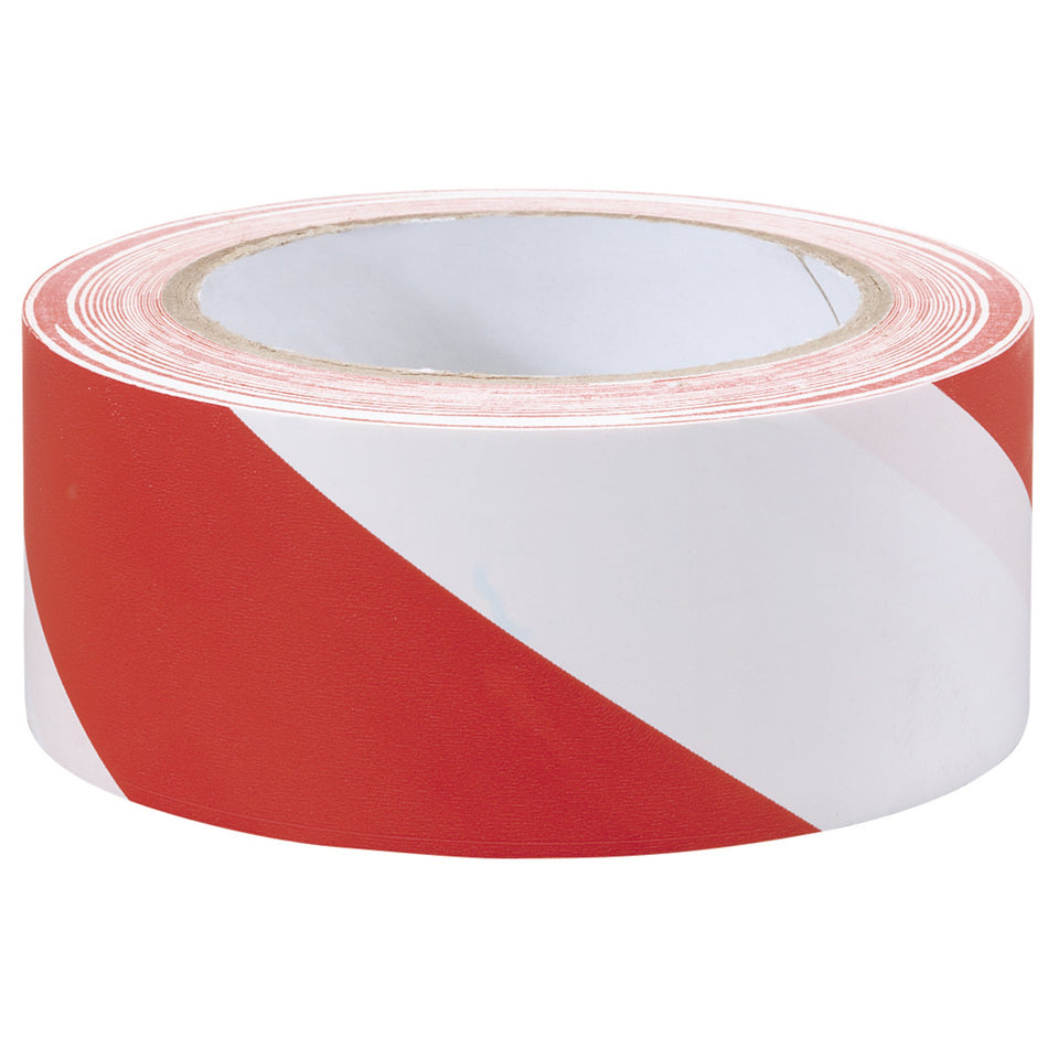 Draper 69010 Hazard Tape Roll, 33m x 50mm, Red and White