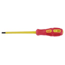 Draper 69214 VDE Approved Fully Insulated Plain Slot Screwdriver, 5.5 x 125mm (Display Packed)