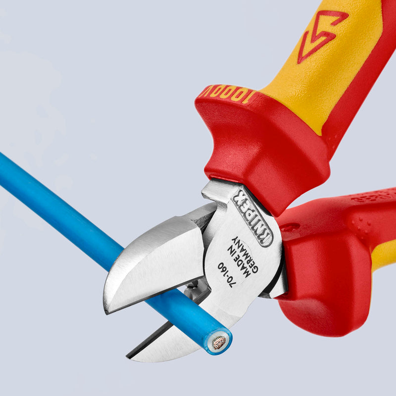 KNIPEX 70 06 160 T BK DIAGONAL CUTTING NIPPERS TT