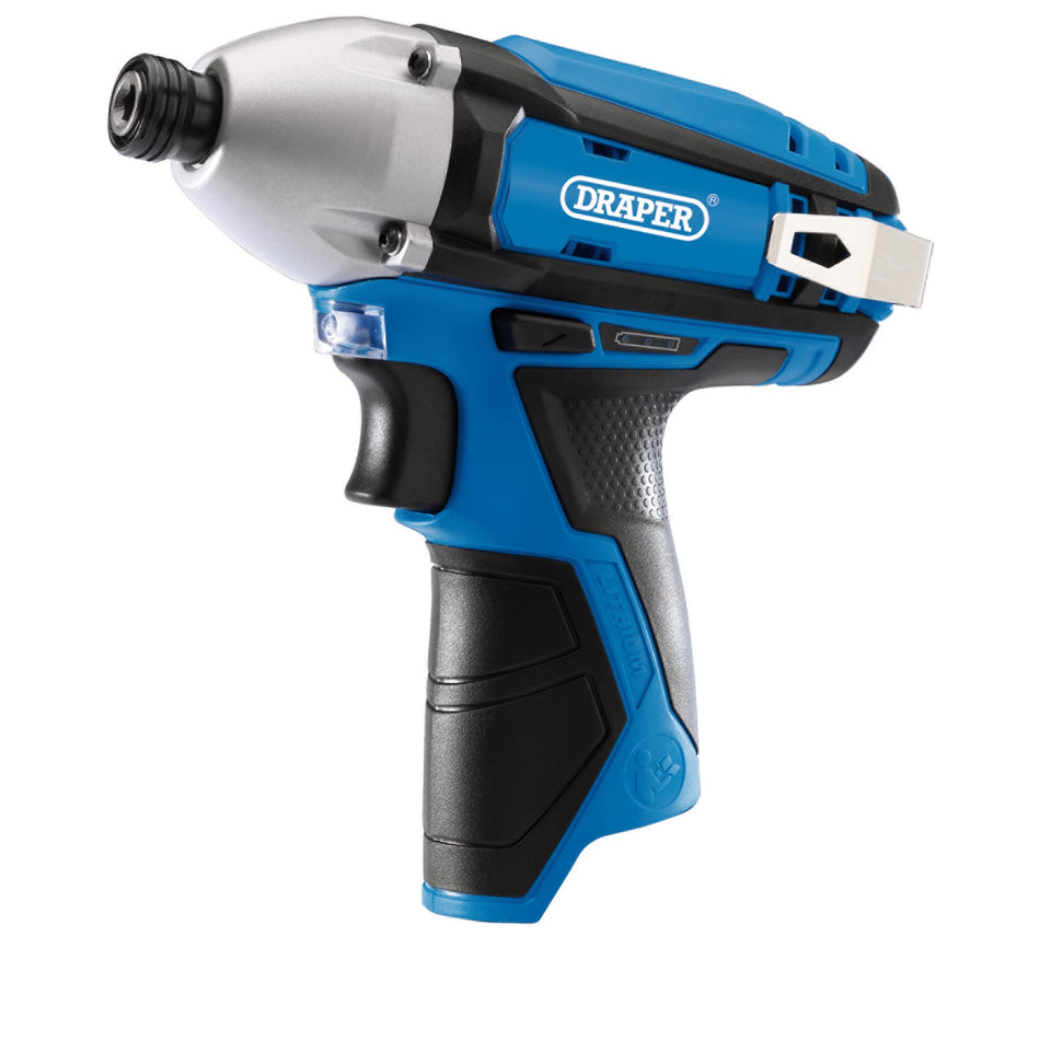 Draper 70332 12V Impact Driver, 1/4" Hex., 1 x 1.5Ah Battery, 1 x Fast Charger