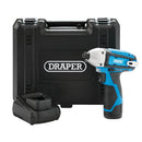 Draper 70332 12V Impact Driver, 1/4" Hex., 1 x 1.5Ah Battery, 1 x Fast Charger