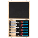 Draper 70419 Soft Grip 'Pound Thru' Bevel Edge Wood Chisel Set, 140mm (6 Piece)