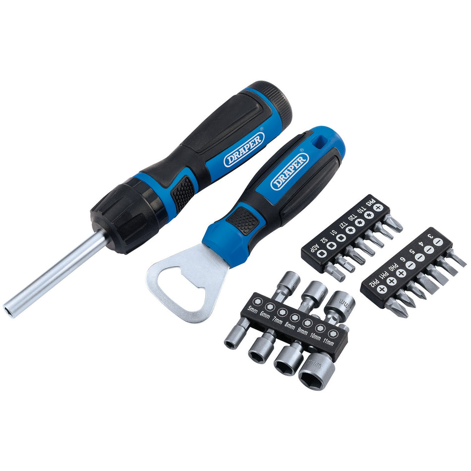 Draper 70443 Ratchet Screwdriver (23 Piece)