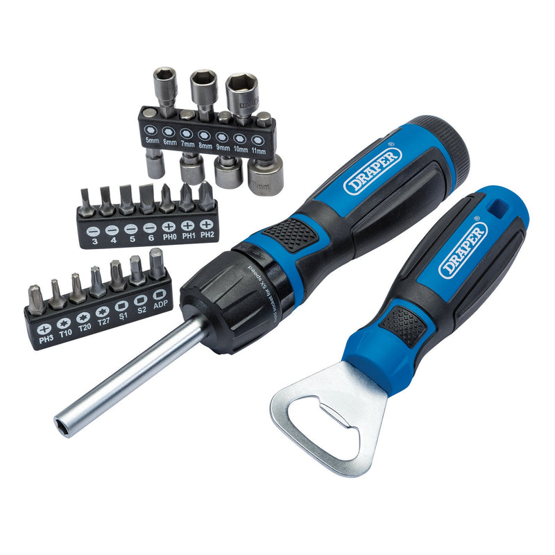 Draper 70443 Ratchet Screwdriver (23 Piece)