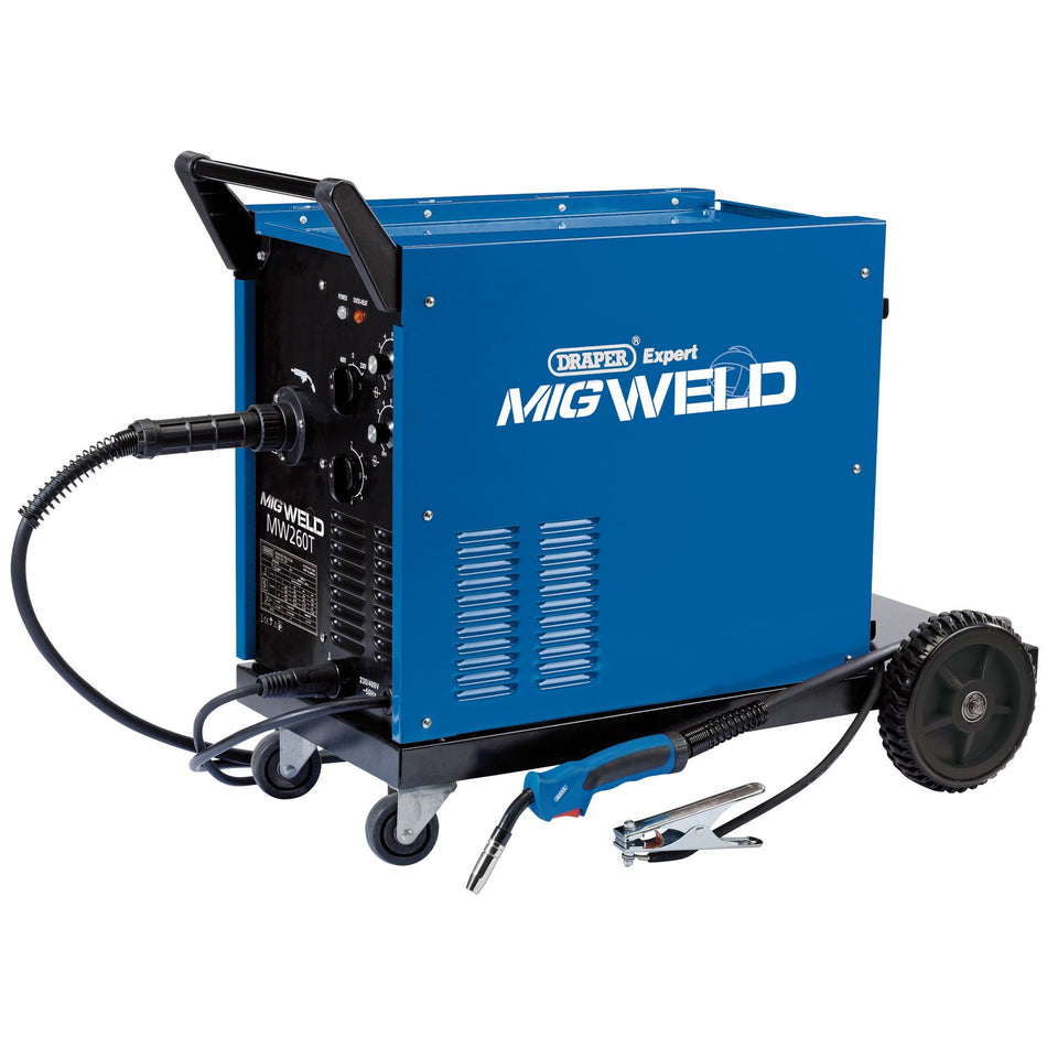 Draper 71094 Gas/Gasless MIG Welder, 250A