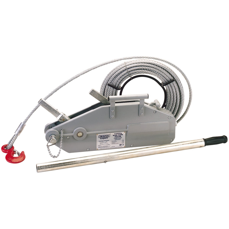 Draper 71208 Wire Rope Puller, 1600kg