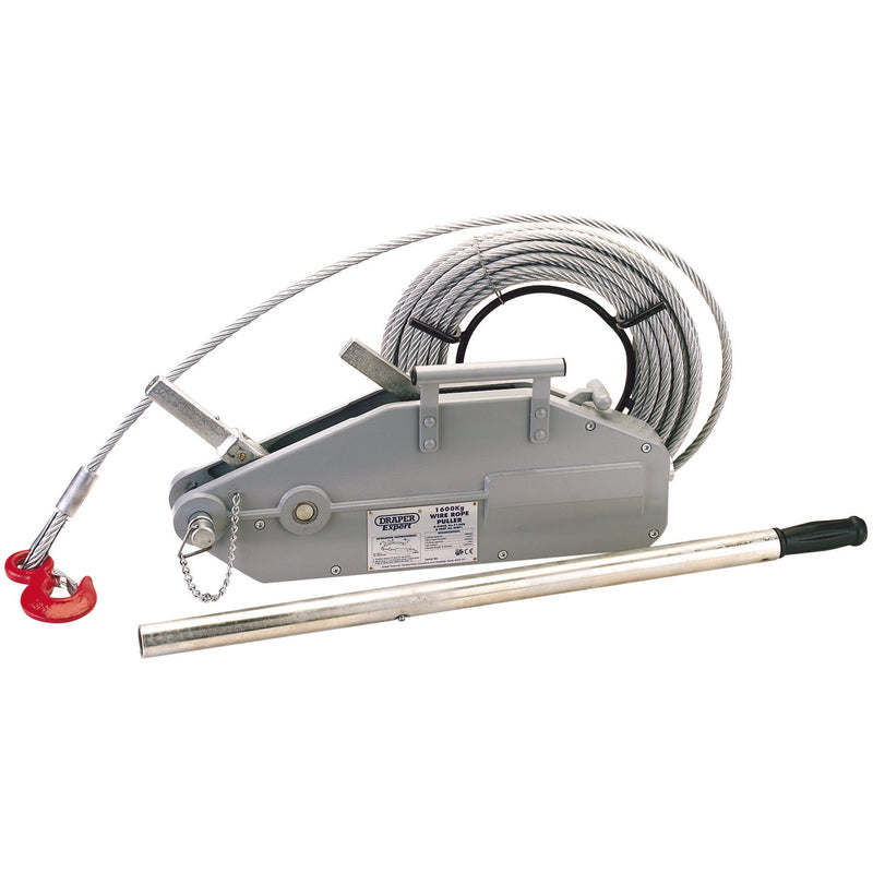 Draper 71208 Wire Rope Puller, 1600kg