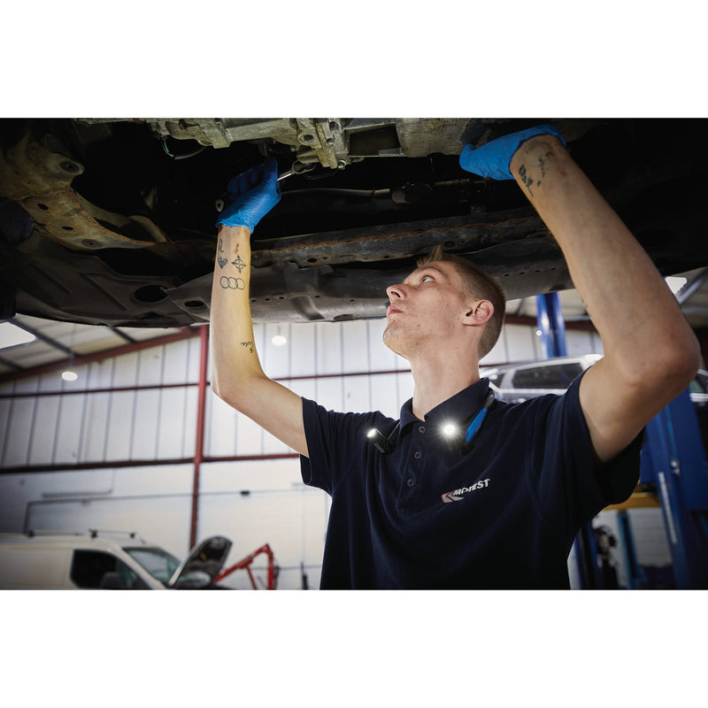 Draper 71369 Draper Expert Rechargeable LED Neck Light, 3W, 300 Lumens, 2-in-1 USB-C Charger Supplied