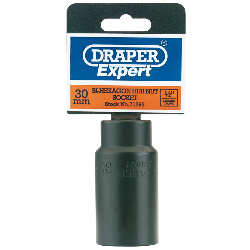Draper 71393 Hub Nut Impact Socket, 1/2" Sq. Dr., 30mm
