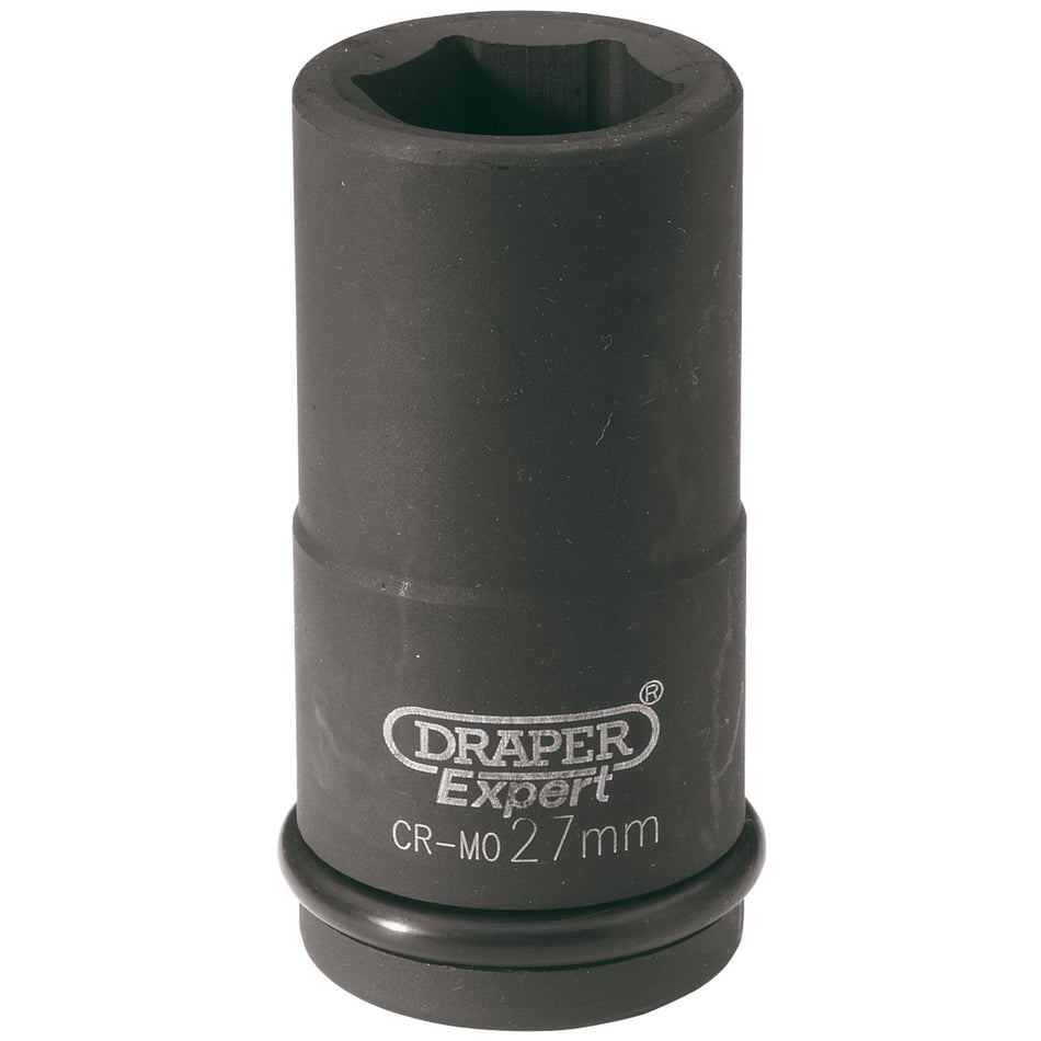 Draper 71908 HI-TORQ® 6 Point Deep Impact Socket, 3/4" Sq. Dr., 27mm