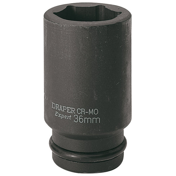 Draper 71940 HI-TORQ&#174; 6 Point Deep Impact Socket, 3/4" Sq. Dr., 36mm
