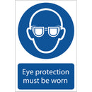 Draper 72080 Eye Protection' Mandatory Sign, 200 x 300mm