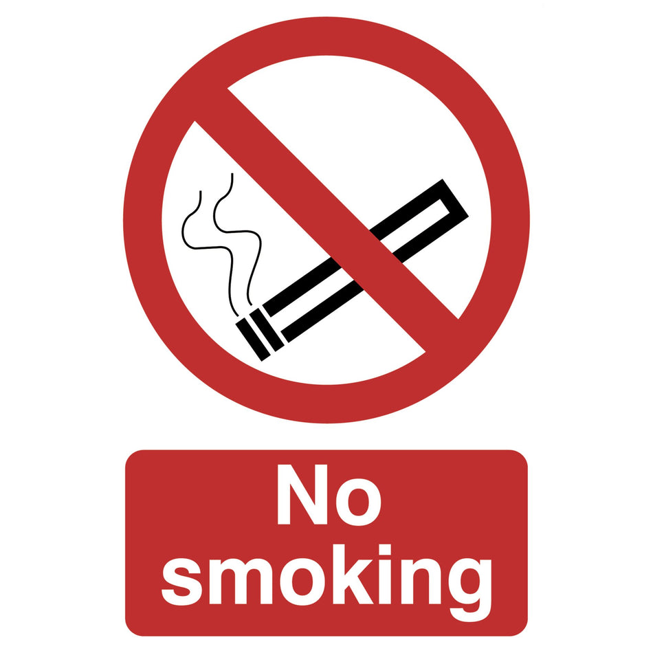Draper 72165 No Smoking' Prohibition Sign, 200 x 300mm