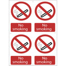 Draper 72166 No Smoking' Prohibition Sign (Pack of 4)