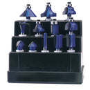 Draper 72892 TCT Router Bit Set, 1/4" (12 Piece)