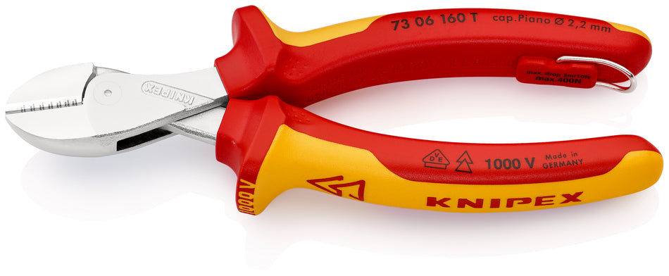 KNIPEX 73 06 160 T X-Cut Compact Diagonal Cutter TT