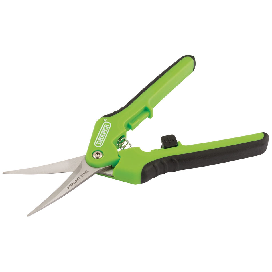 Draper 73729 Precision Curved Pruning Secateurs, 165mm