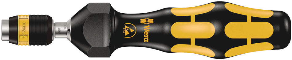 Wera 05074731001 Series 7400 Kraftform ESD adjustable torque screwdrivers (0.1-3.0 Nm) with Rapidaptor quick-release chuck, 7441 ESD x 1.2-3.0 Nm