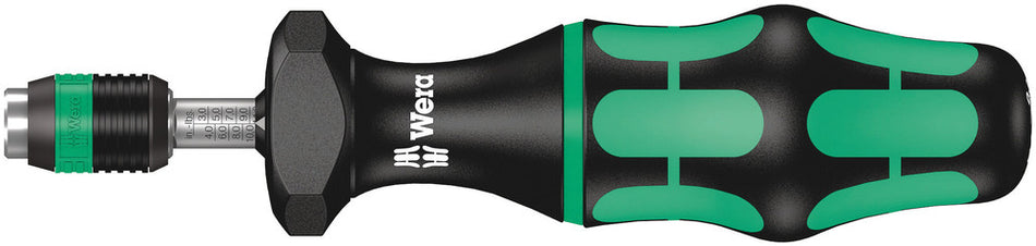 Wera 05074710001 Series 7400 Kraftform adjustable torque screwdrivers (2.5-29.0 in. lbs.) with Rapidaptor quick-release chuck, 7445 x 2.5-11.5 in. lbs.