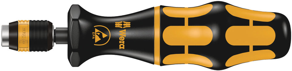 Wera 05074840001 Series 7400 ESD Kraftform pre-set, adjustable torque screwdrivers (0,1-1,5 Nm) with Rapidaptor quick-release chuck, handle size 105 mm, 7460 ESD x 0.3 Nm x 0.3-1.2 Nm