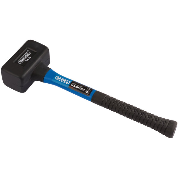 Draper 74320 Rubber Dead Blow Hammer with Fibreglass Shafts, 900g/32oz