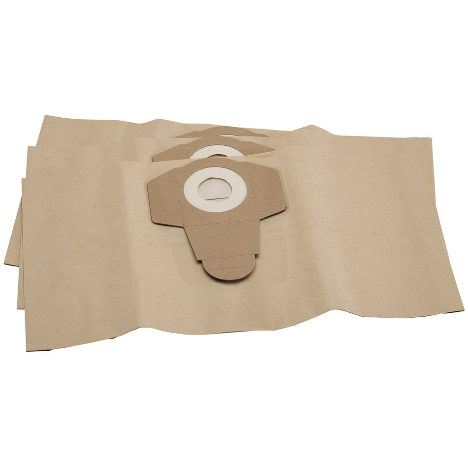 Draper 74354 Paper Dust Bags, 15L (Pack of 3)