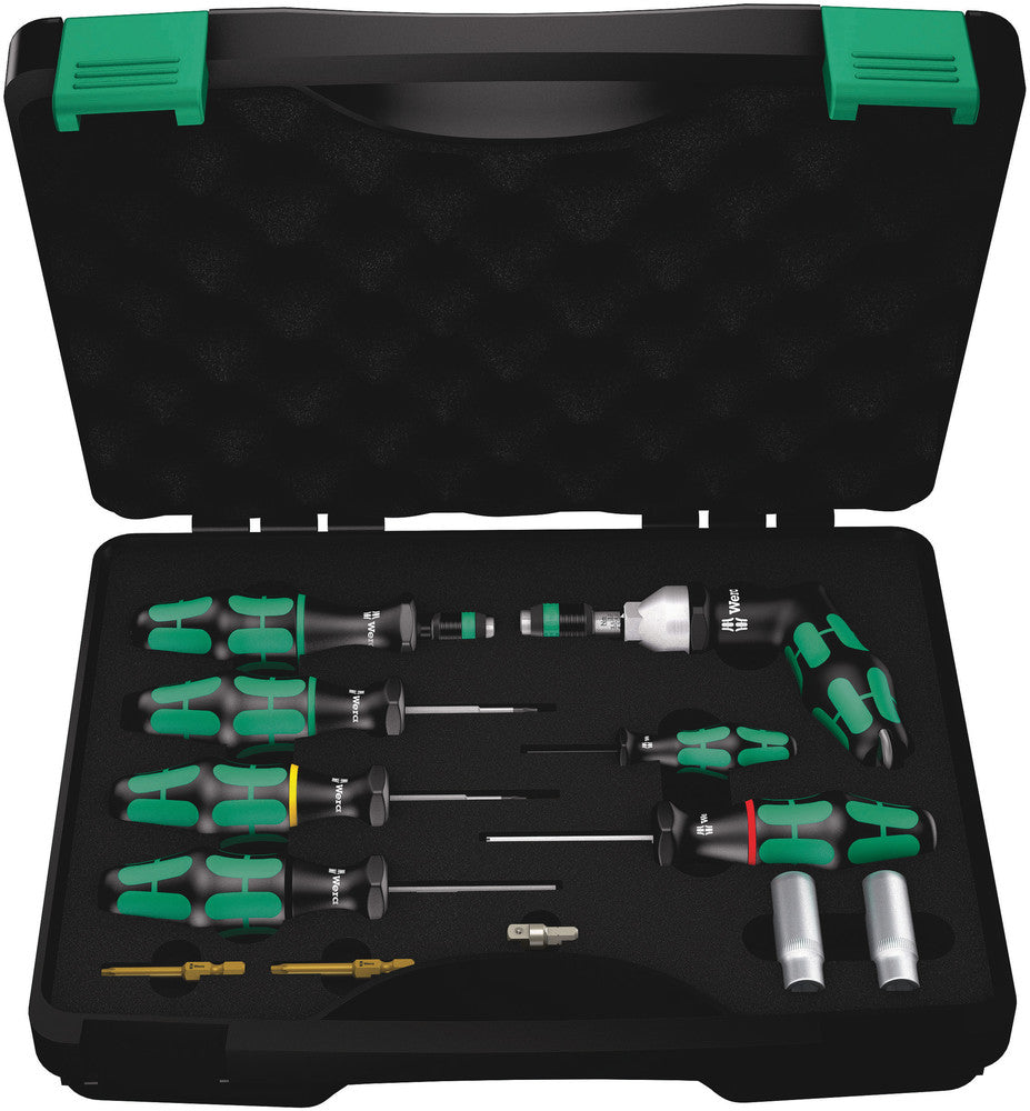 Wera 05074746001 7443/12 Assembly set for tyre pressure control systems, 12 pieces
